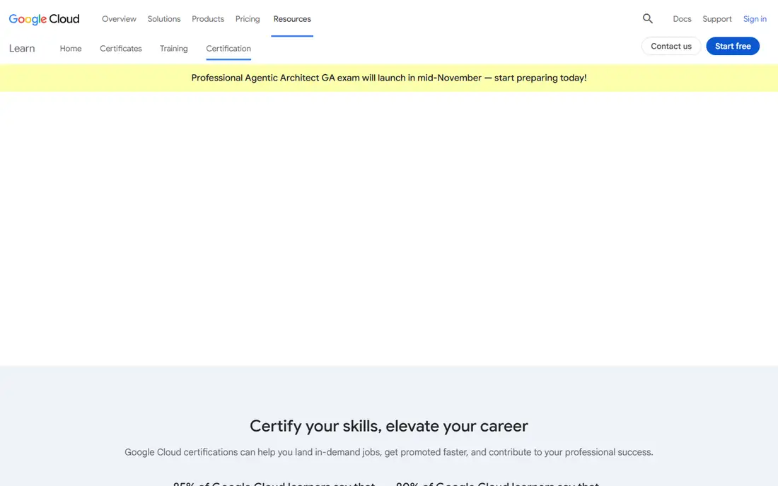 Google Professional Data Engineer homepage