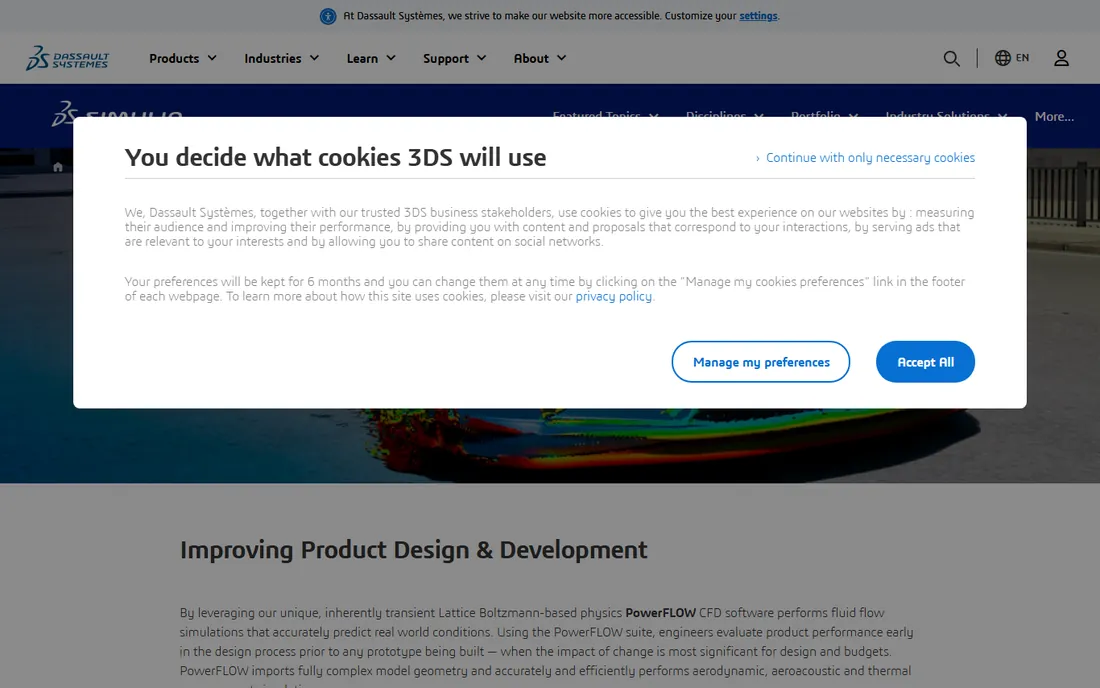 SIMULIA PowerFLOW homepage