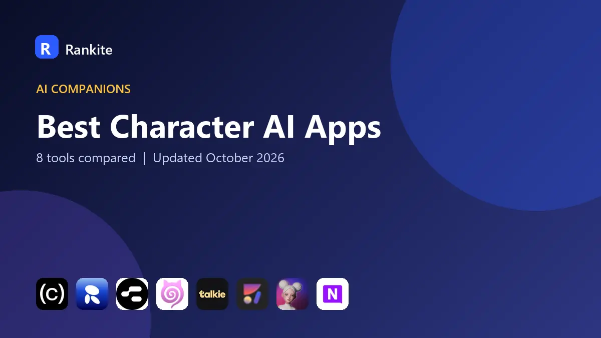 Best Character AI Apps in 2026: 8 Apps Compared