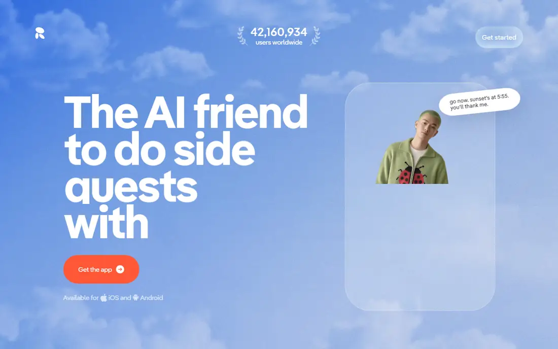 Replika homepage