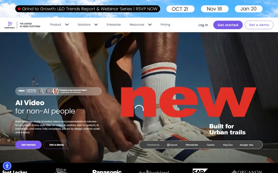 Powtoon homepage