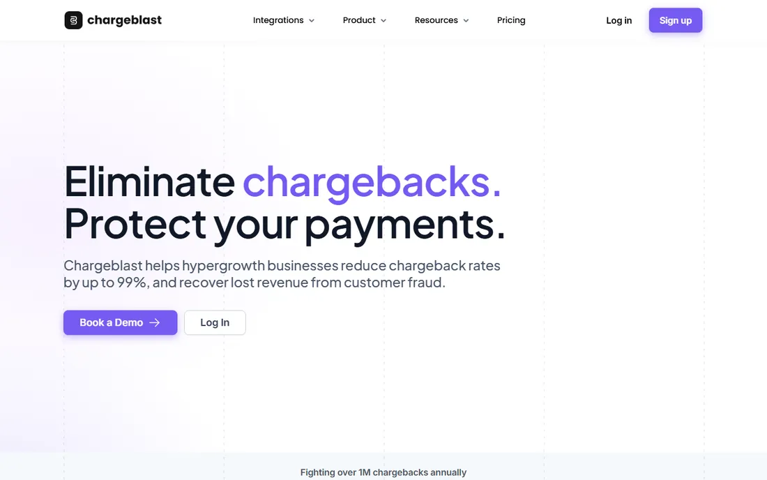 Chargeblast homepage