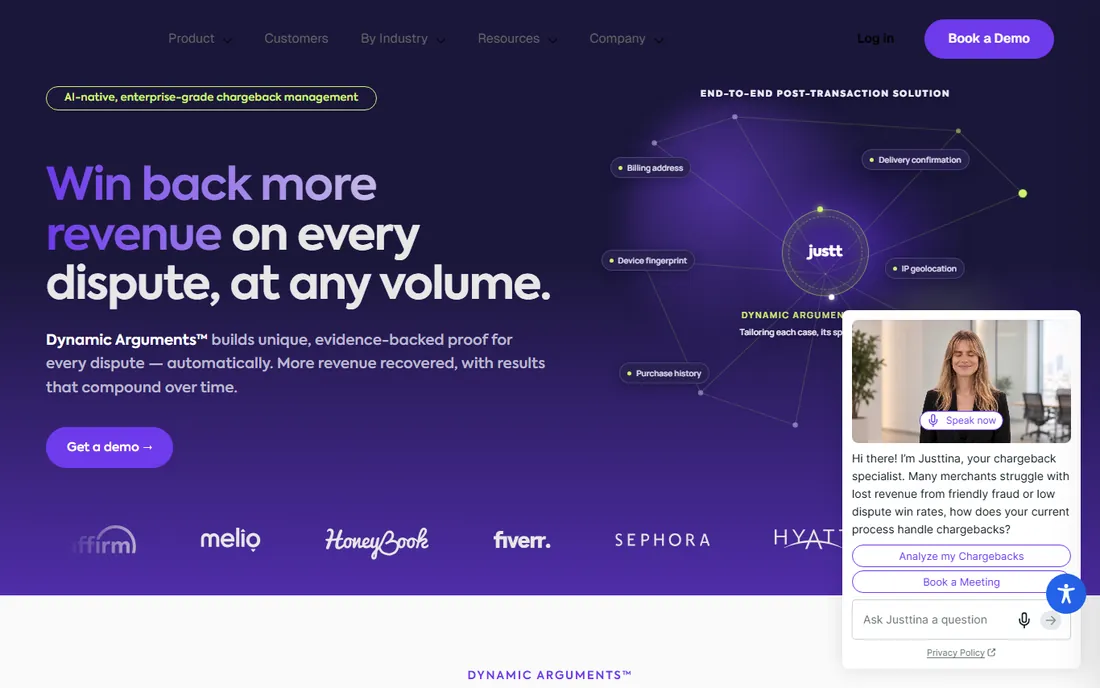 Justt homepage