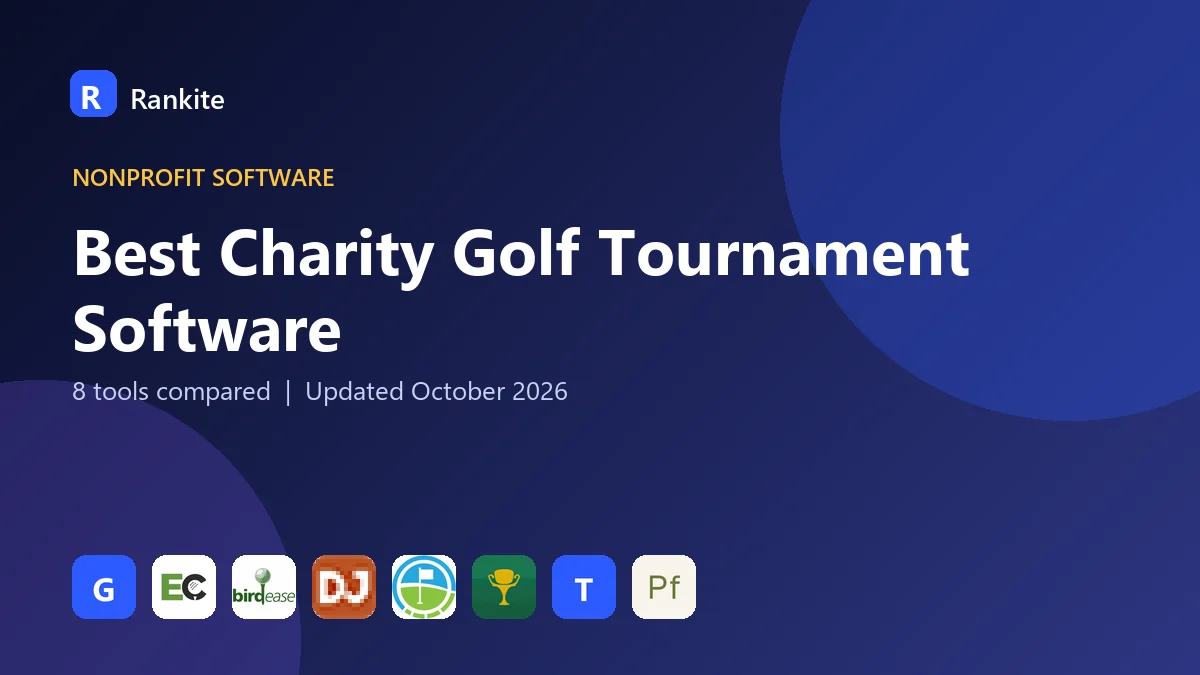 Best Charity Golf Tournament Software: 8 Tools Compared