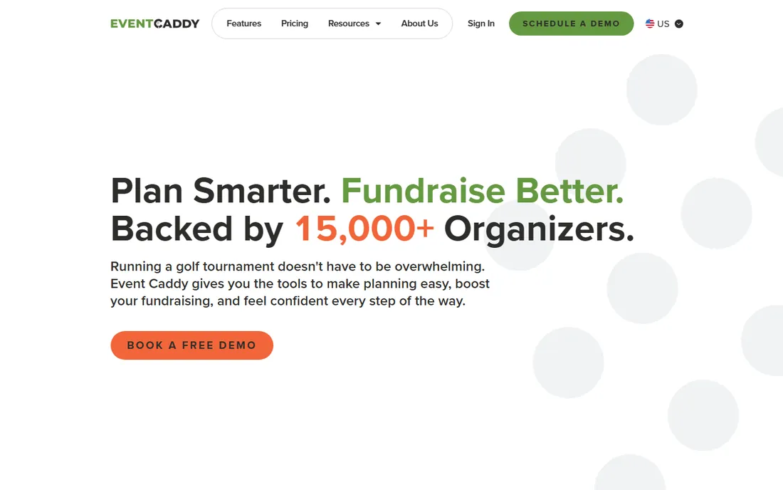 Event Caddy homepage