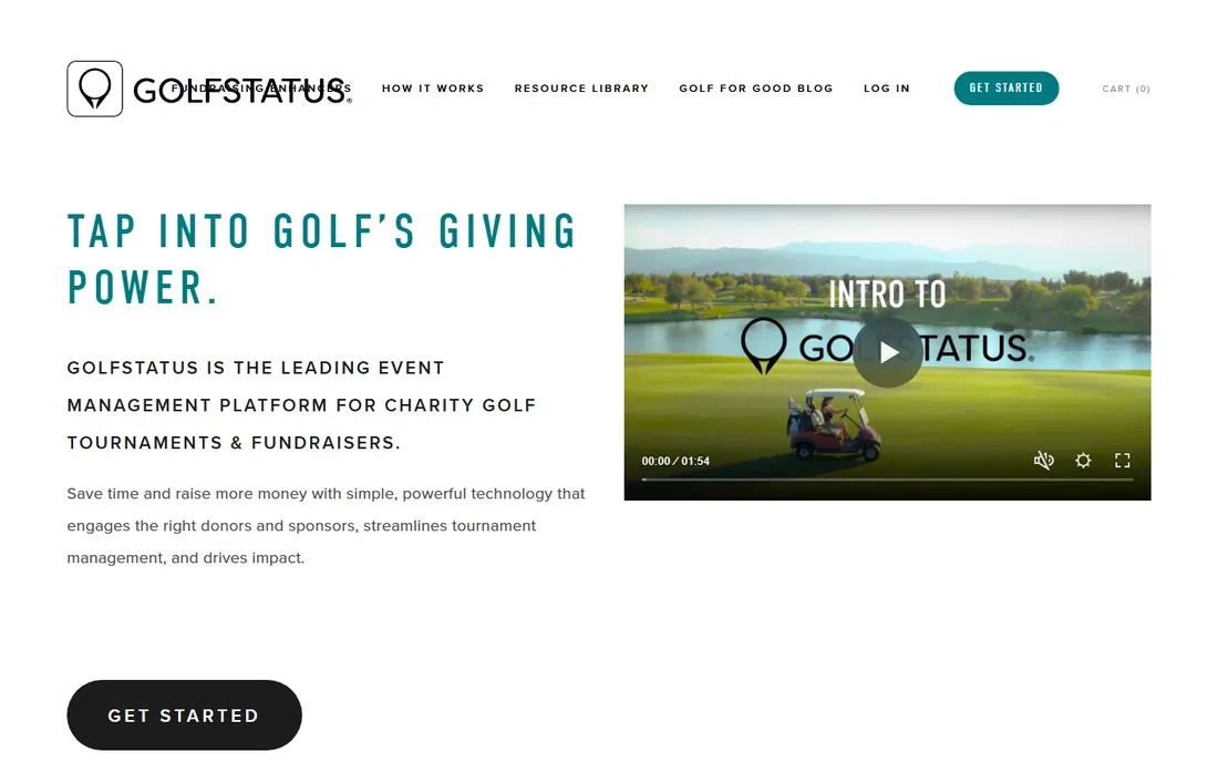 GolfStatus homepage