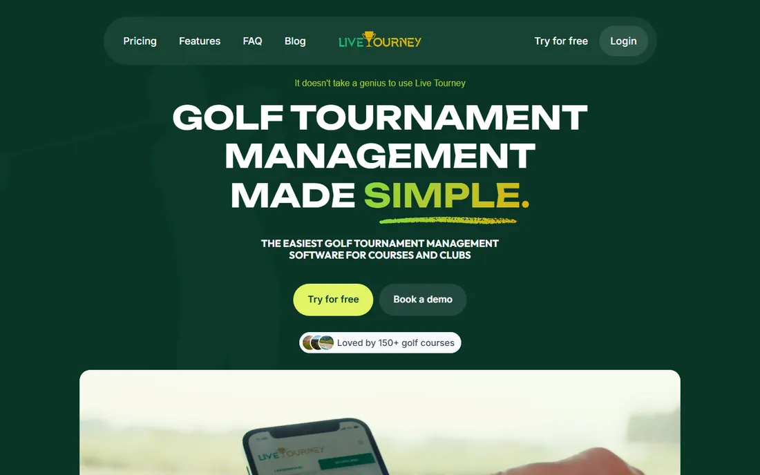 LiveTourney homepage