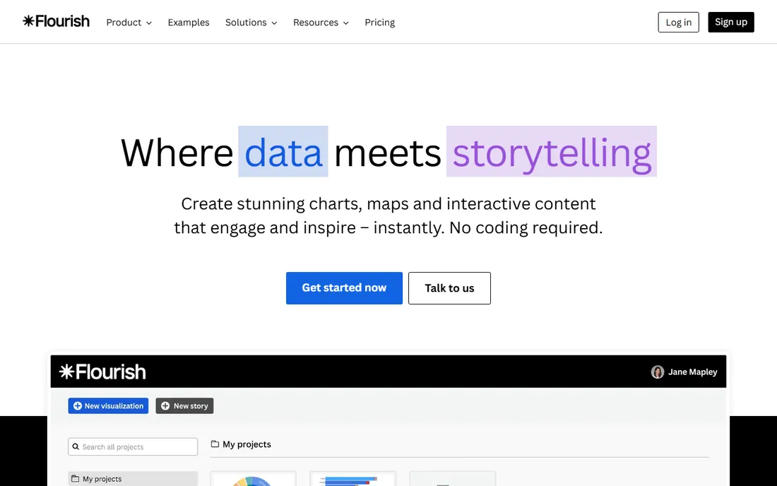 Flourish homepage