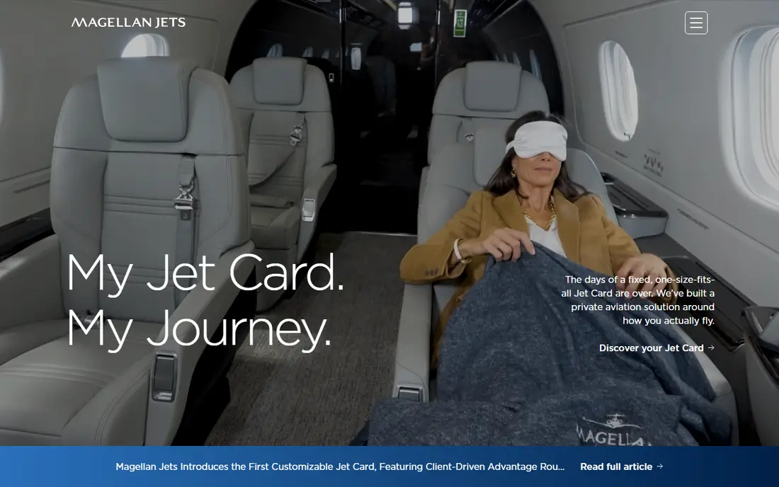 Magellan Jets homepage