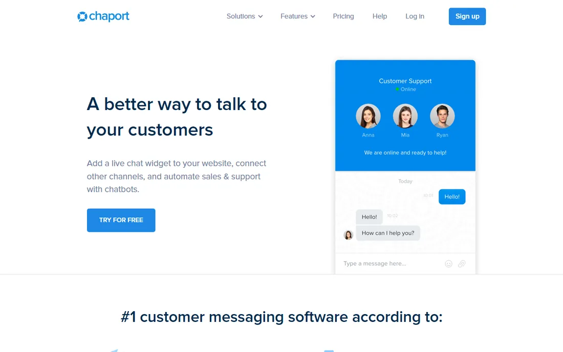 Chaport homepage