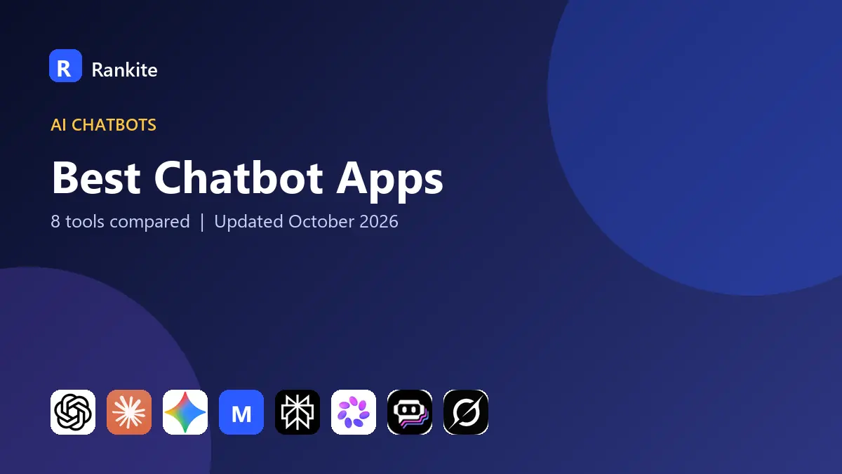 Best Chatbot Apps in 2026: 8 Tools Compared
