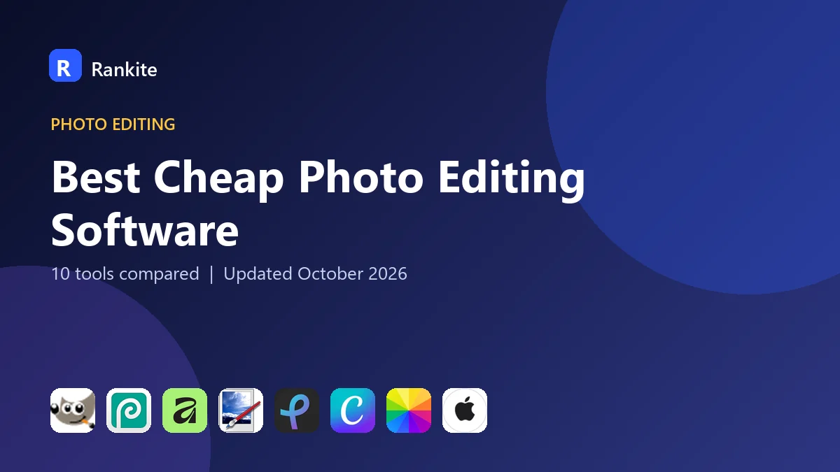 Best Cheap Photo Editing Software in 2026: 10 Tools Compared