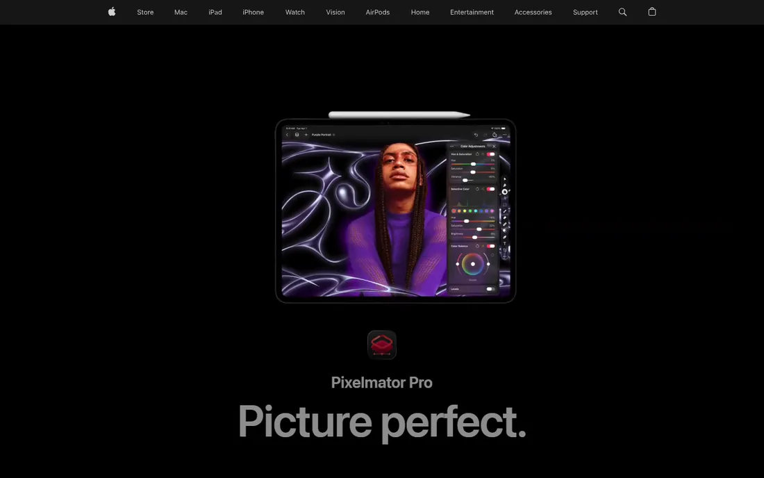 Pixelmator Pro homepage