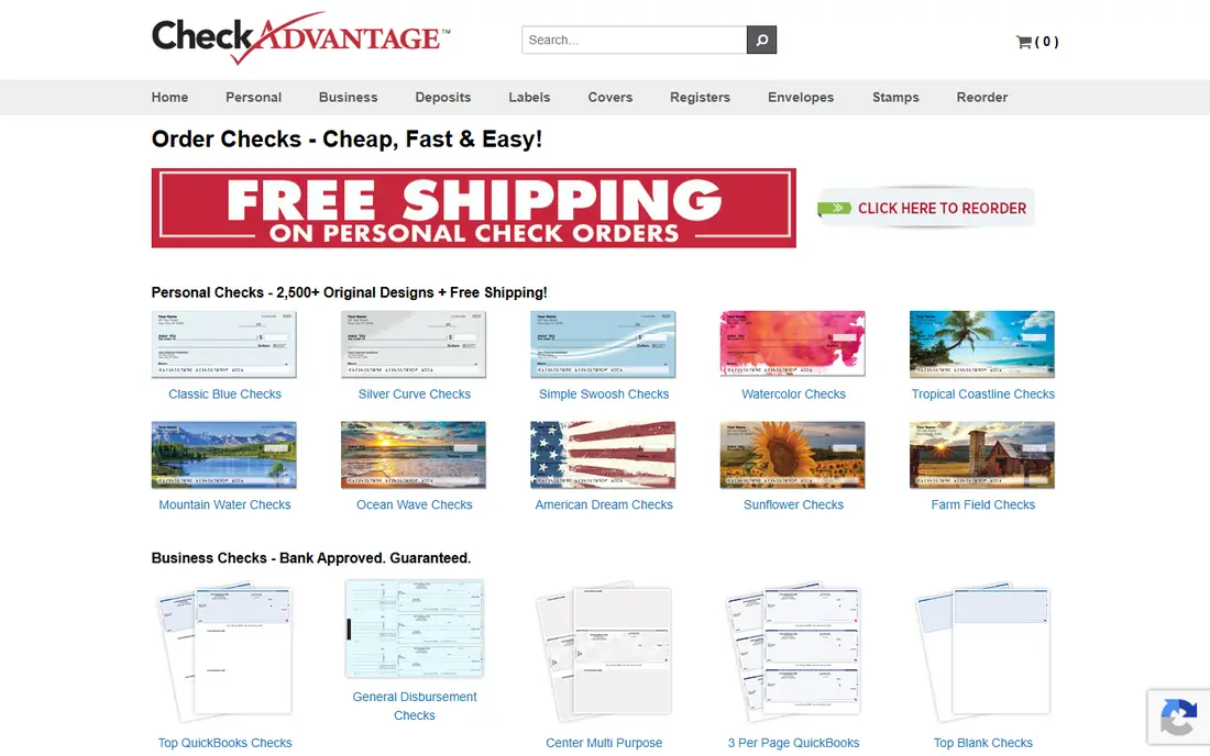 CheckAdvantage homepage