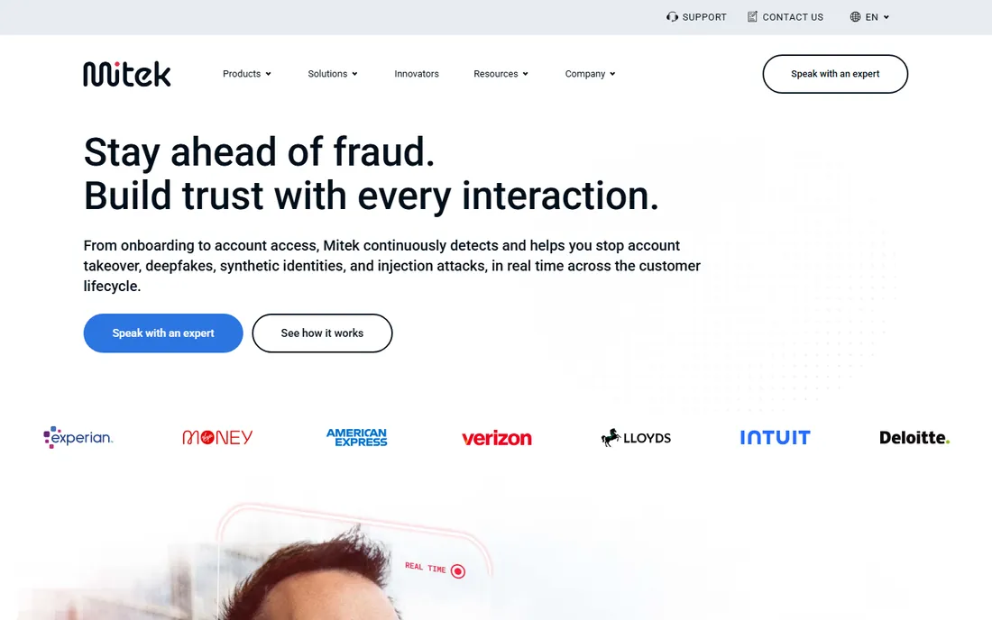 Mitek homepage