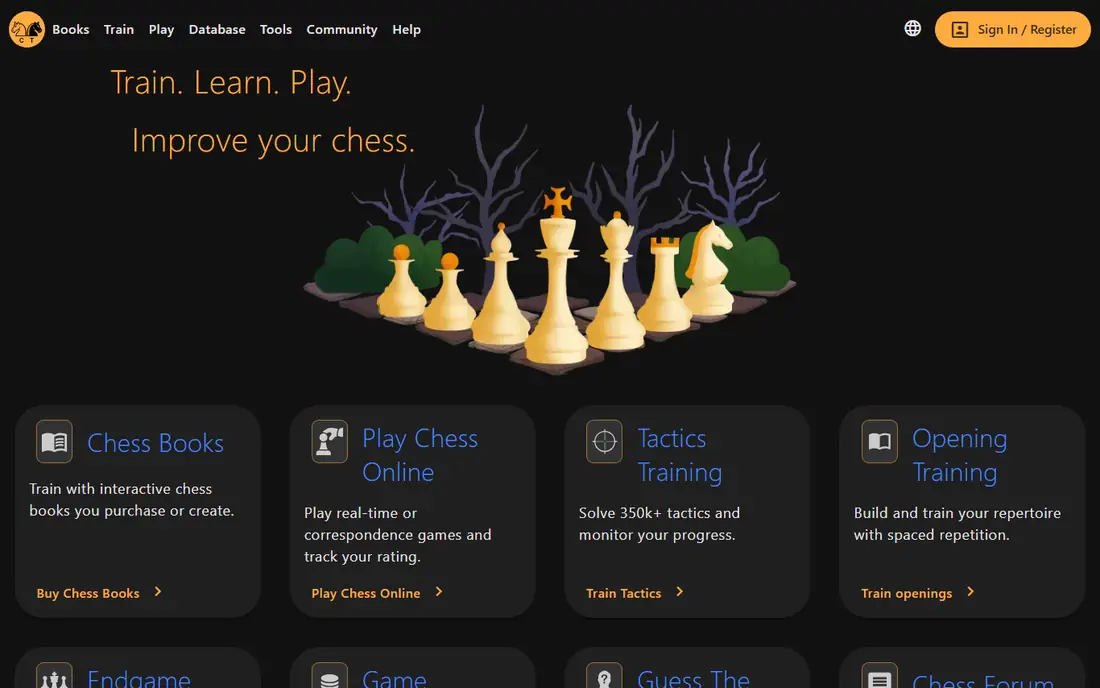 Chess Tempo homepage