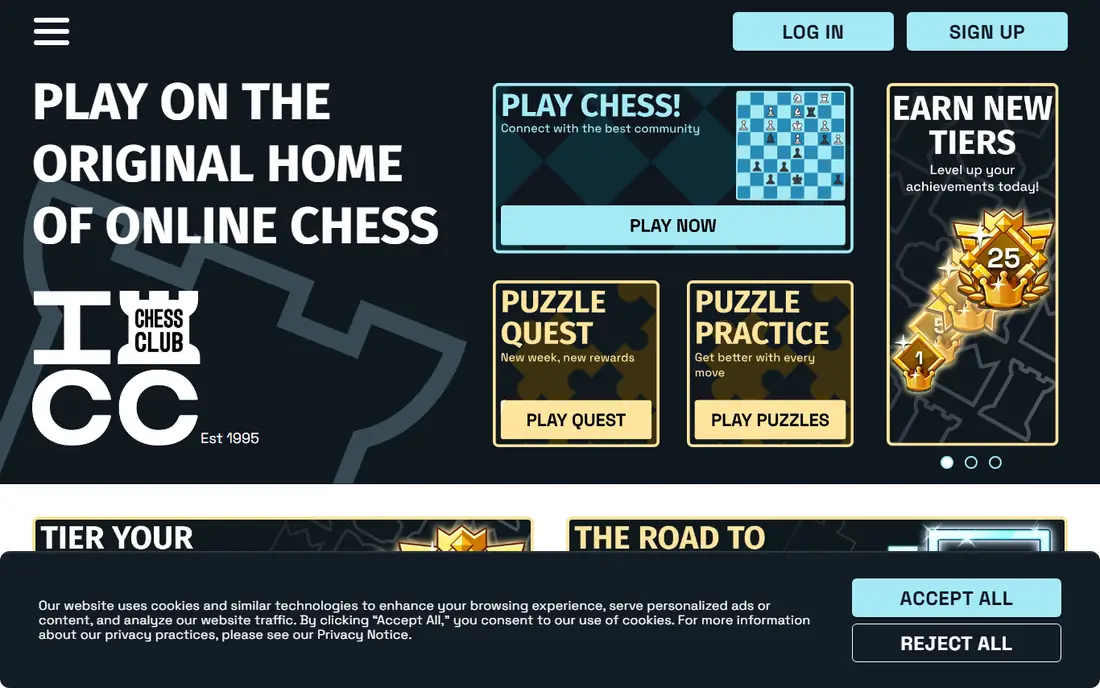 Internet Chess Club homepage