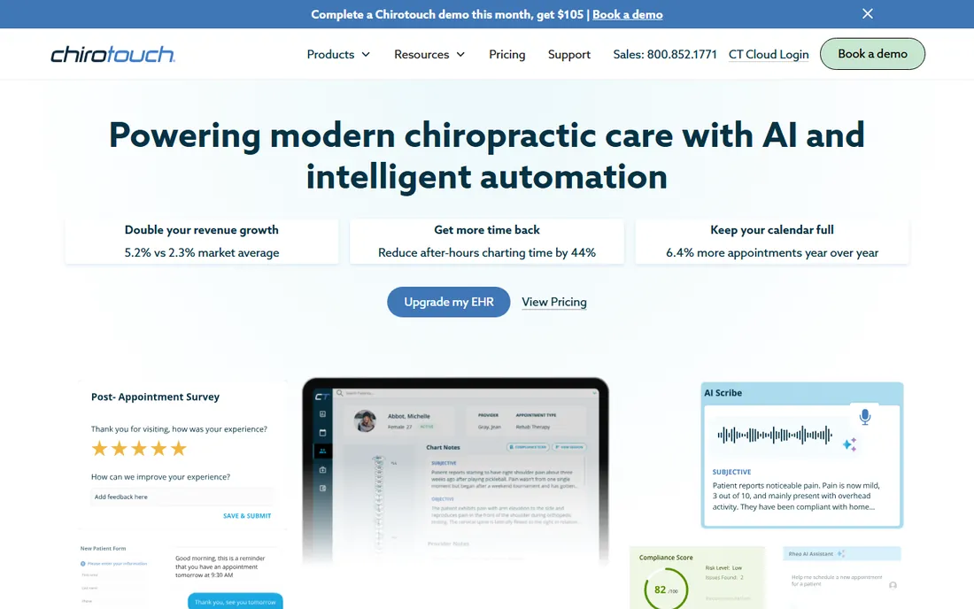 ChiroTouch homepage