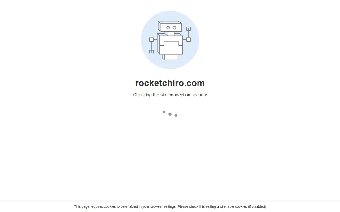 Rocket Chiro homepage