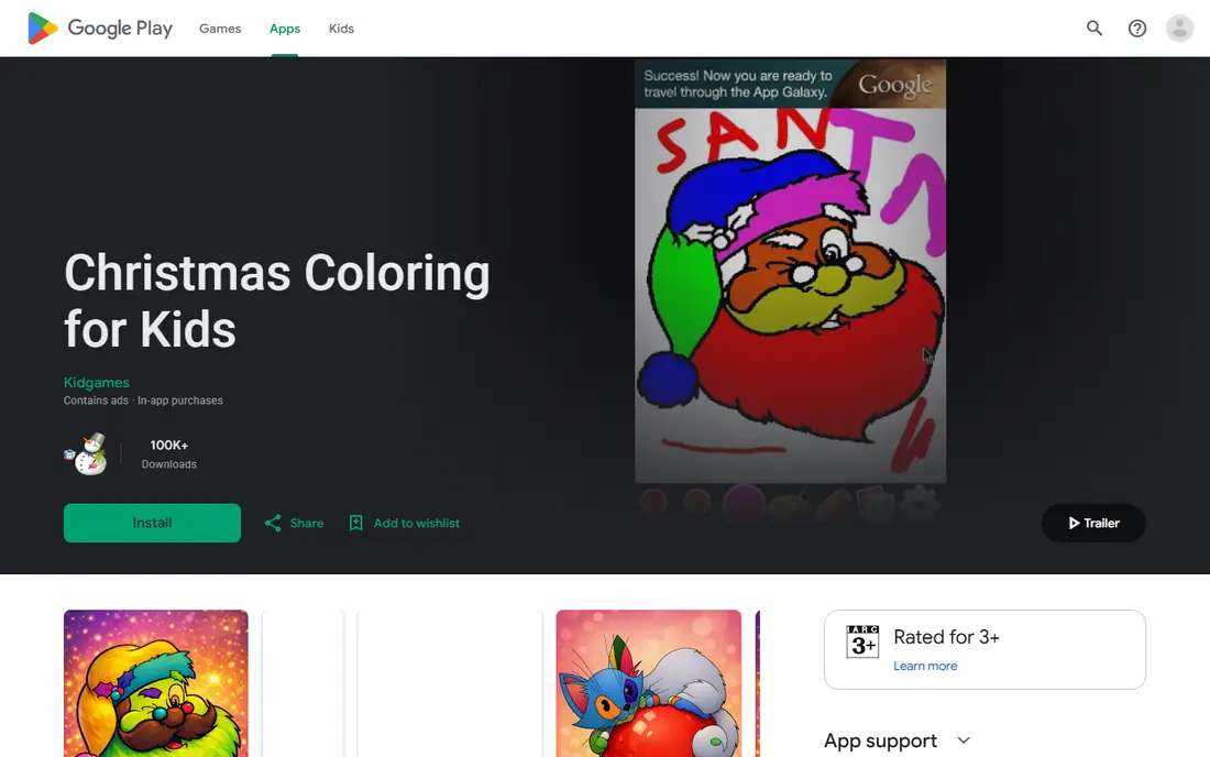 Christmas Coloring for Kids homepage