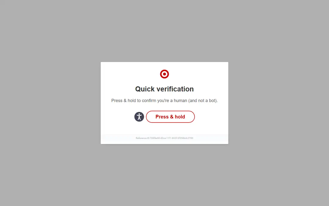 Target homepage
