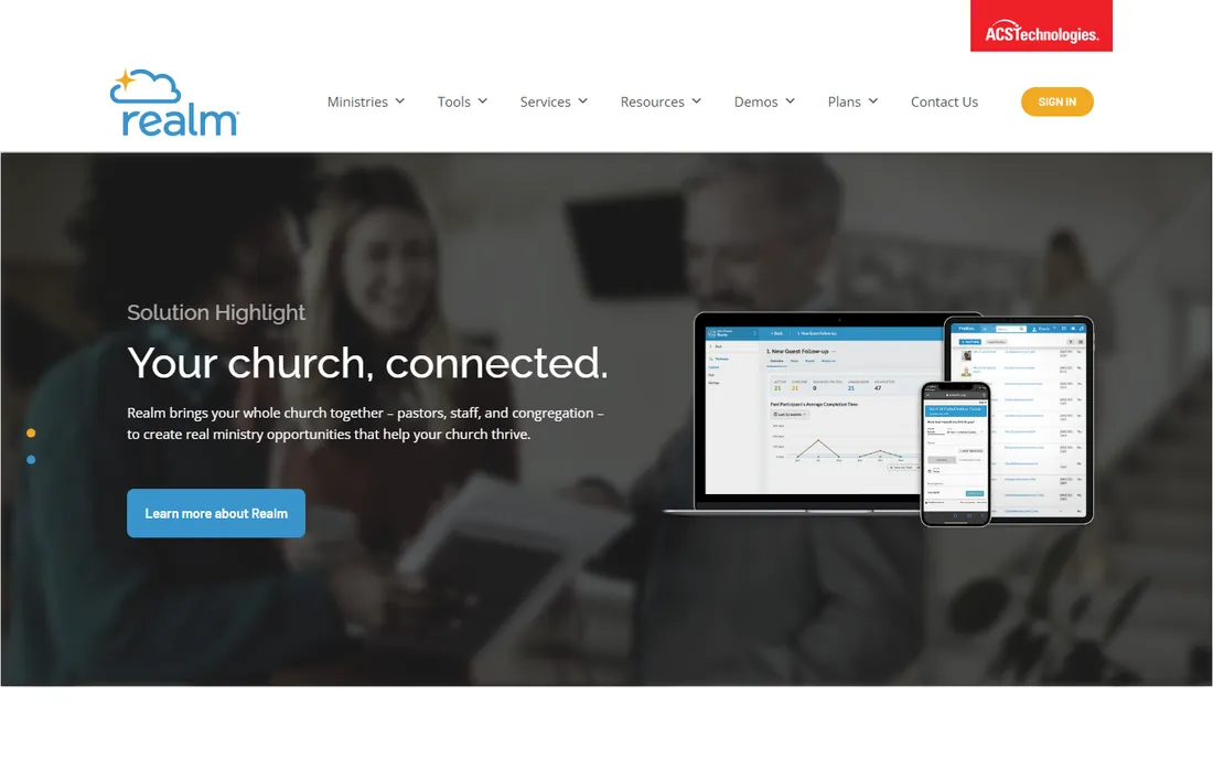 Realm homepage