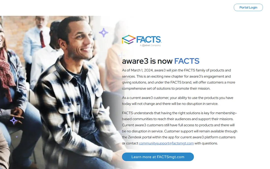 Aware3 homepage