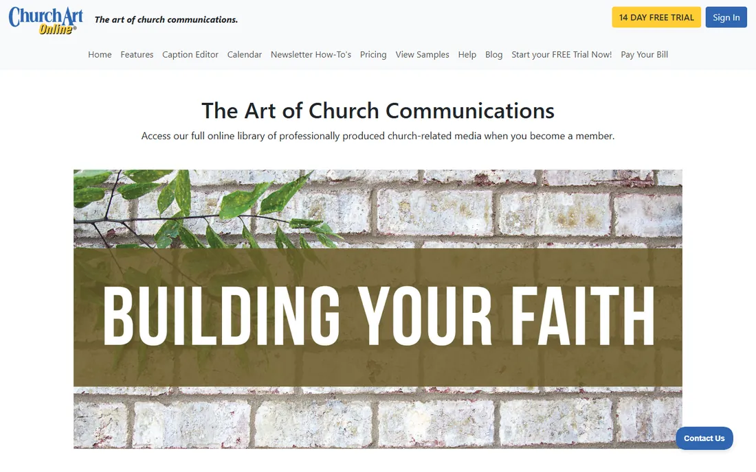 ChurchArt Online homepage