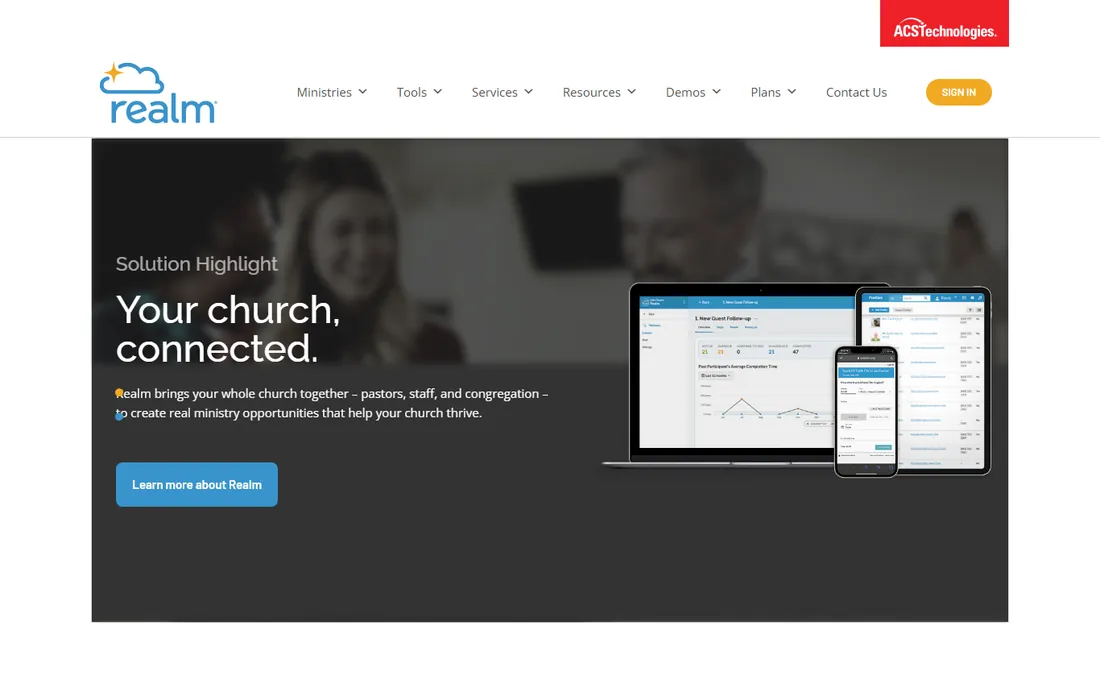 Realm homepage