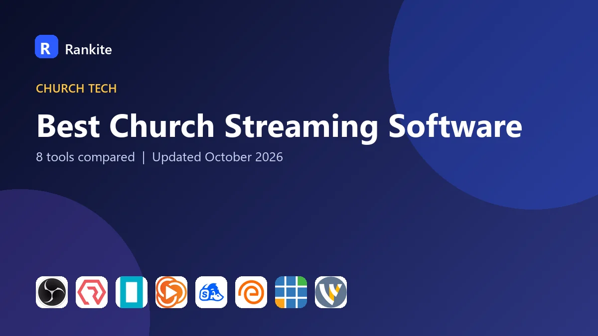 Best Church Streaming Software in 2026: 8 Tools Compared