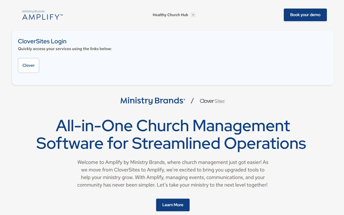 Amplify homepage