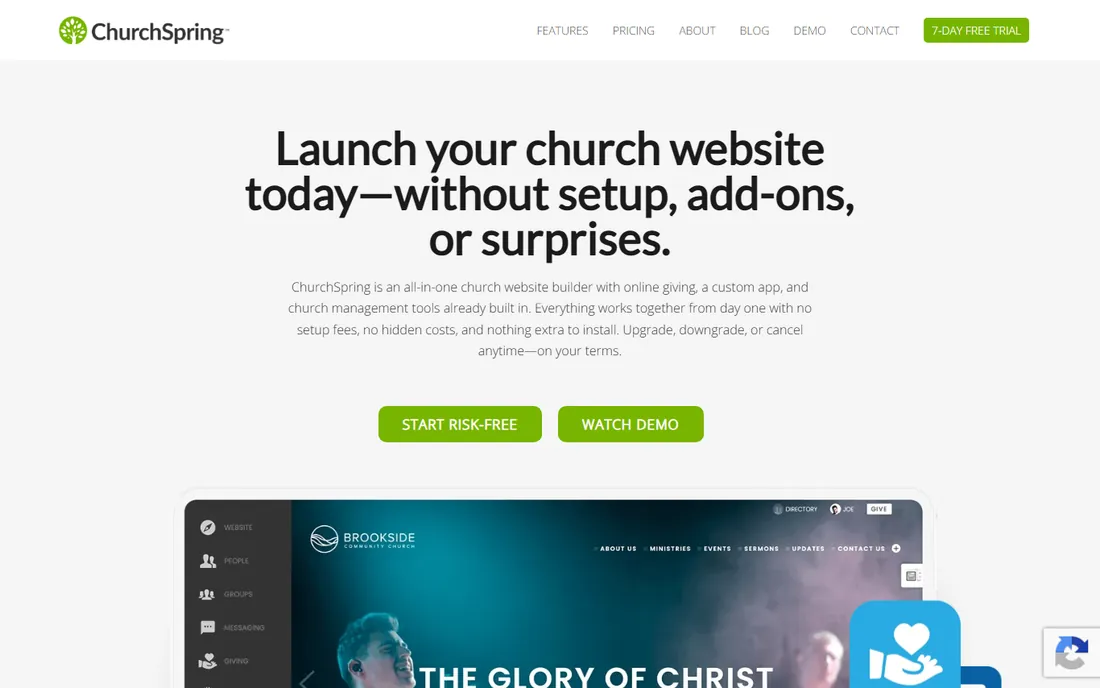 ChurchSpring homepage