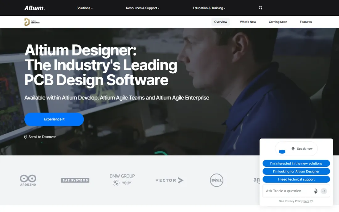 Altium Designer homepage