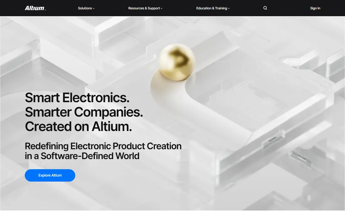 Altium Designer homepage