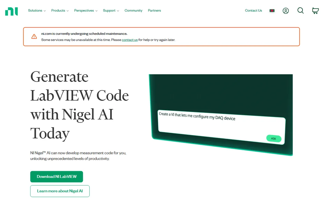 NI Multisim homepage