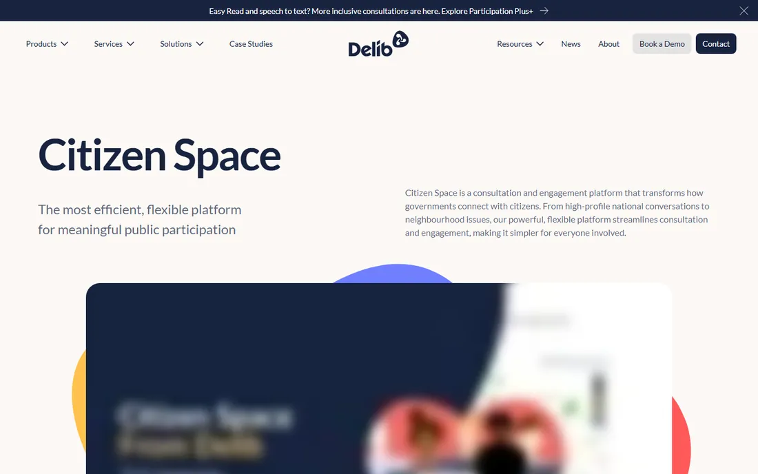 Citizen Space homepage