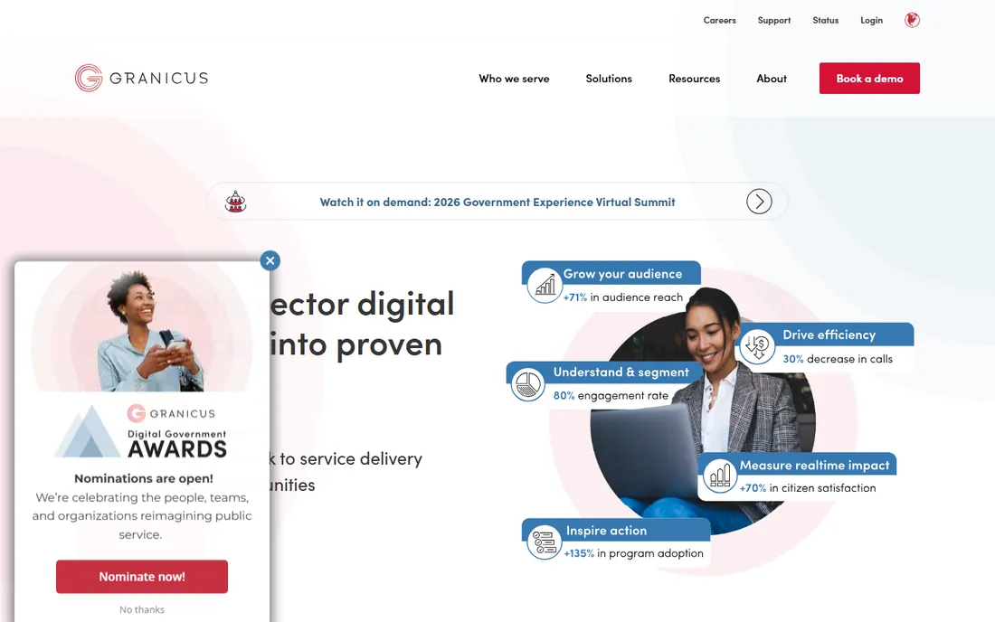 Granicus homepage