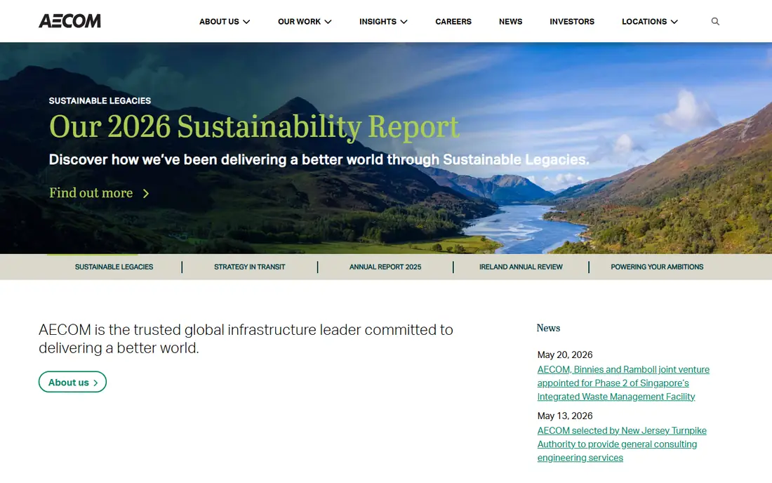 AECOM homepage