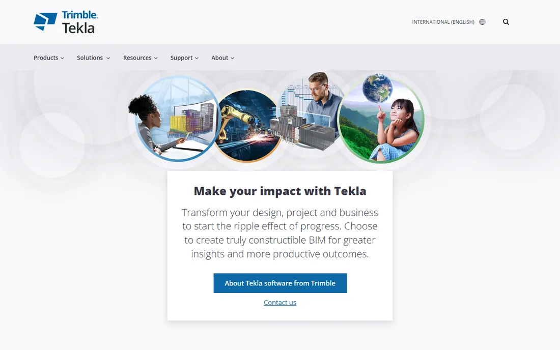 Tekla Structures homepage