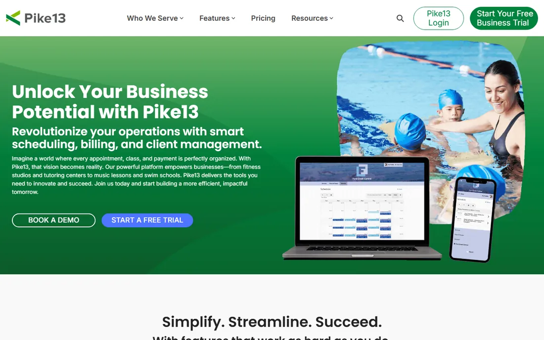 Pike13 homepage