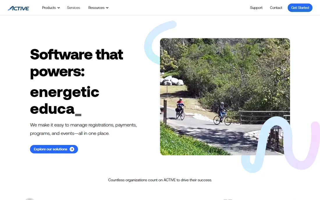 ACTIVE Network homepage