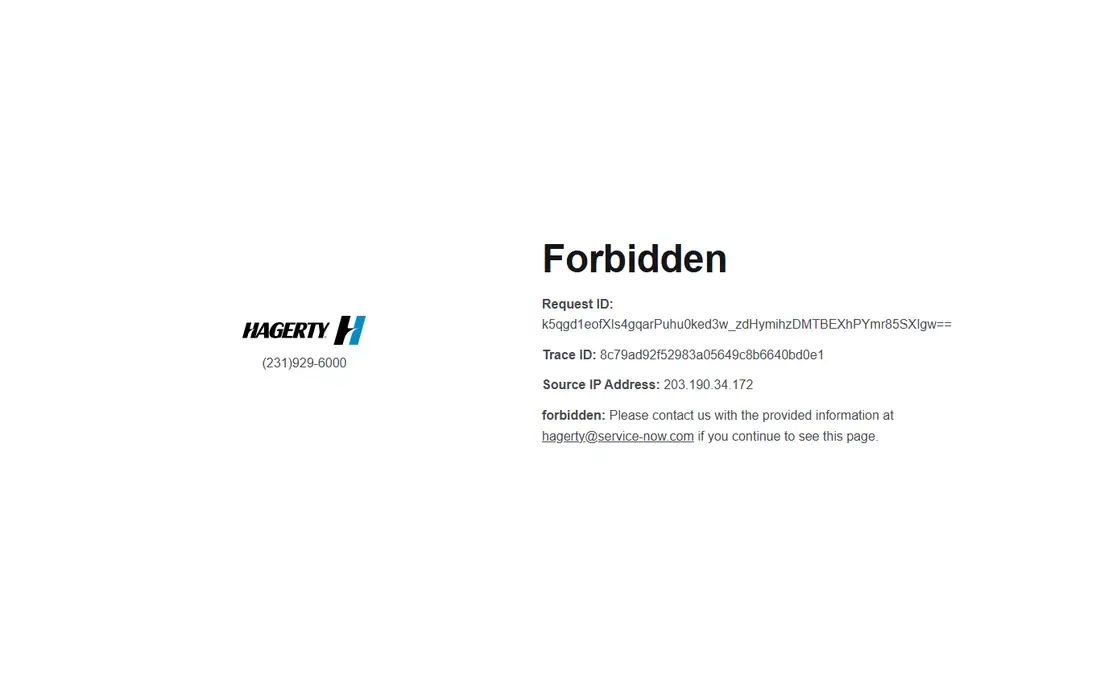Hagerty homepage