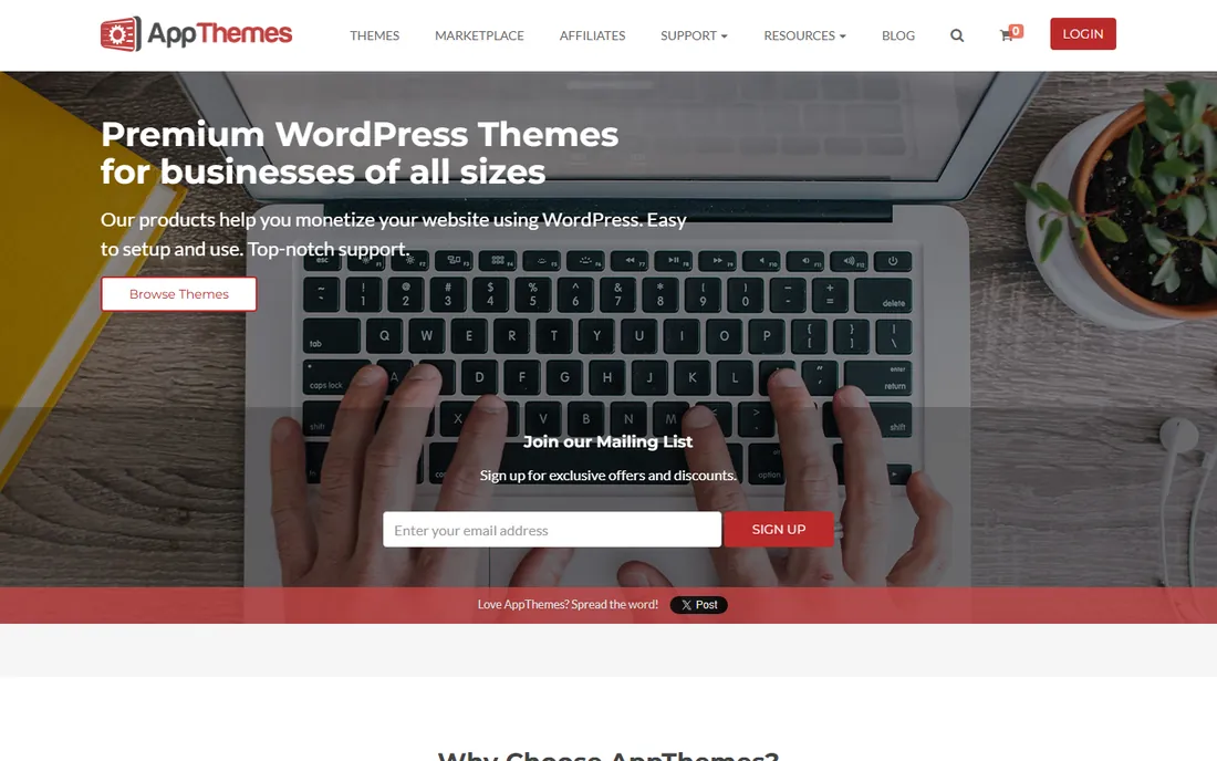 ClassiPress homepage