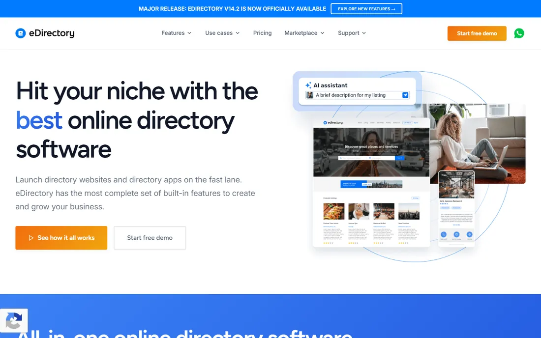eDirectory homepage