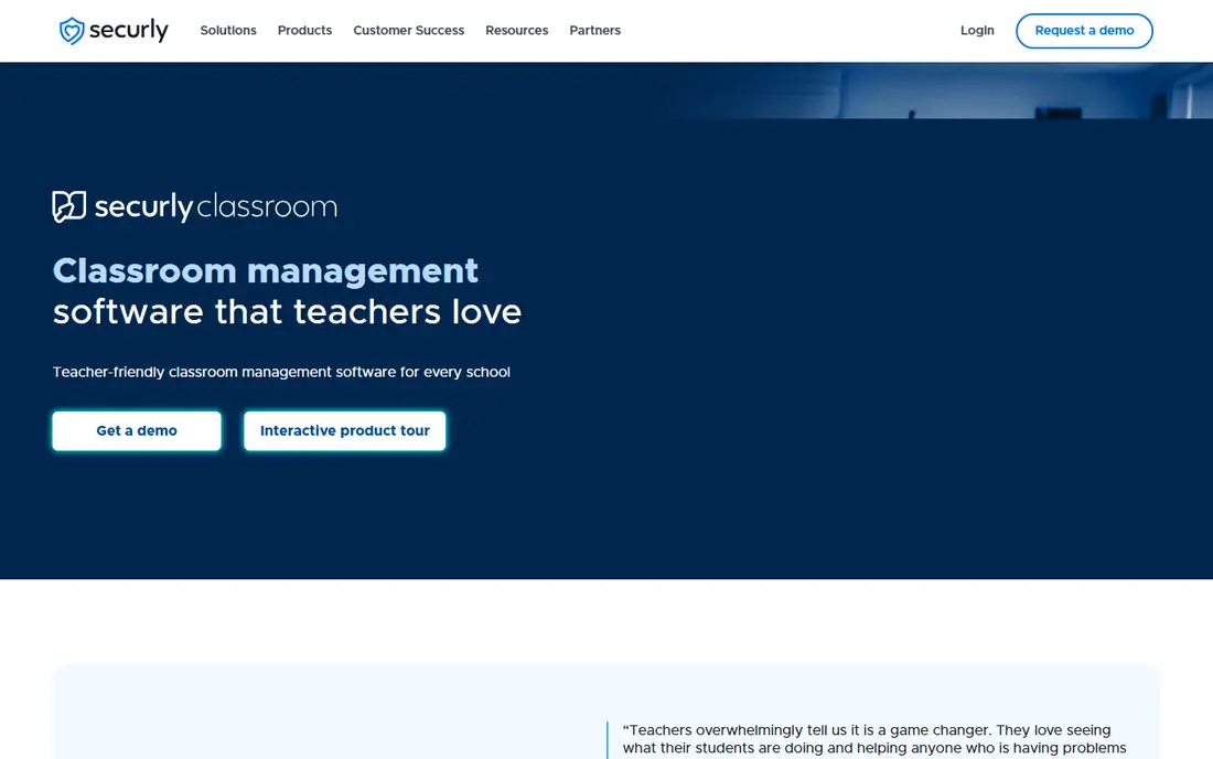 Dyknow homepage