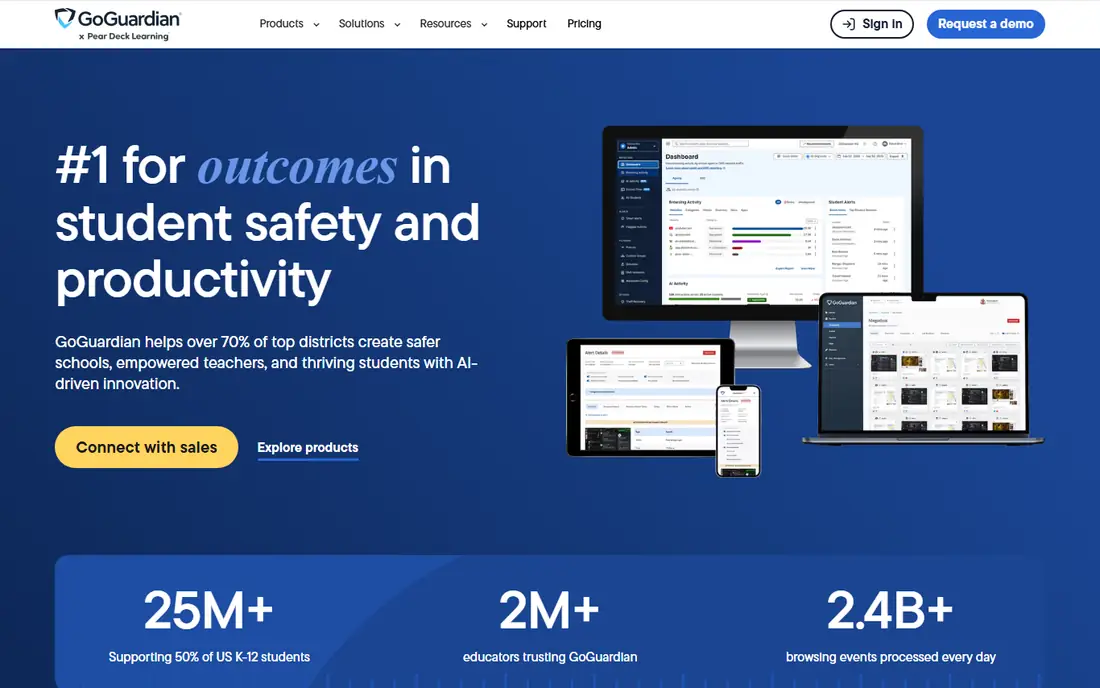 GoGuardian Teacher homepage