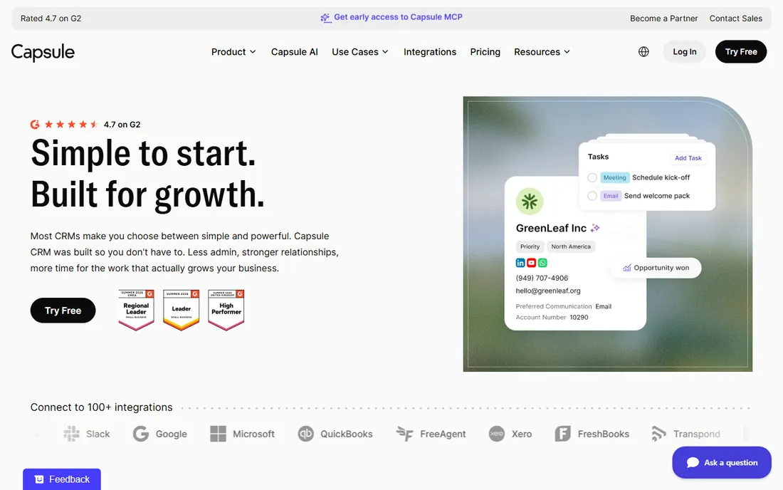 Capsule homepage