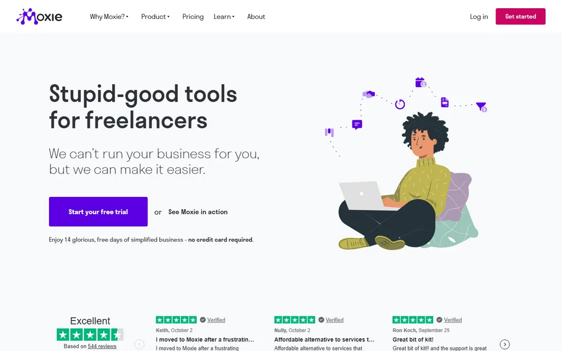 Moxie homepage