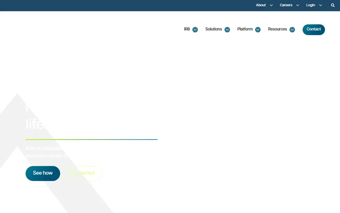Advarra CTMS homepage