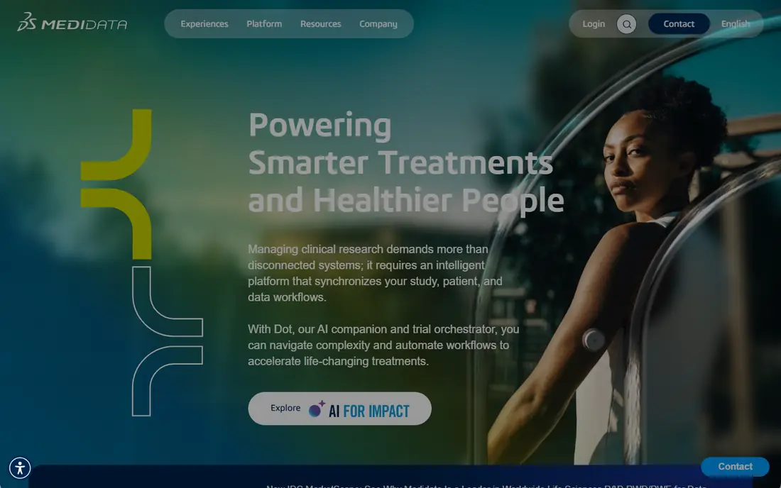 Medidata Rave homepage